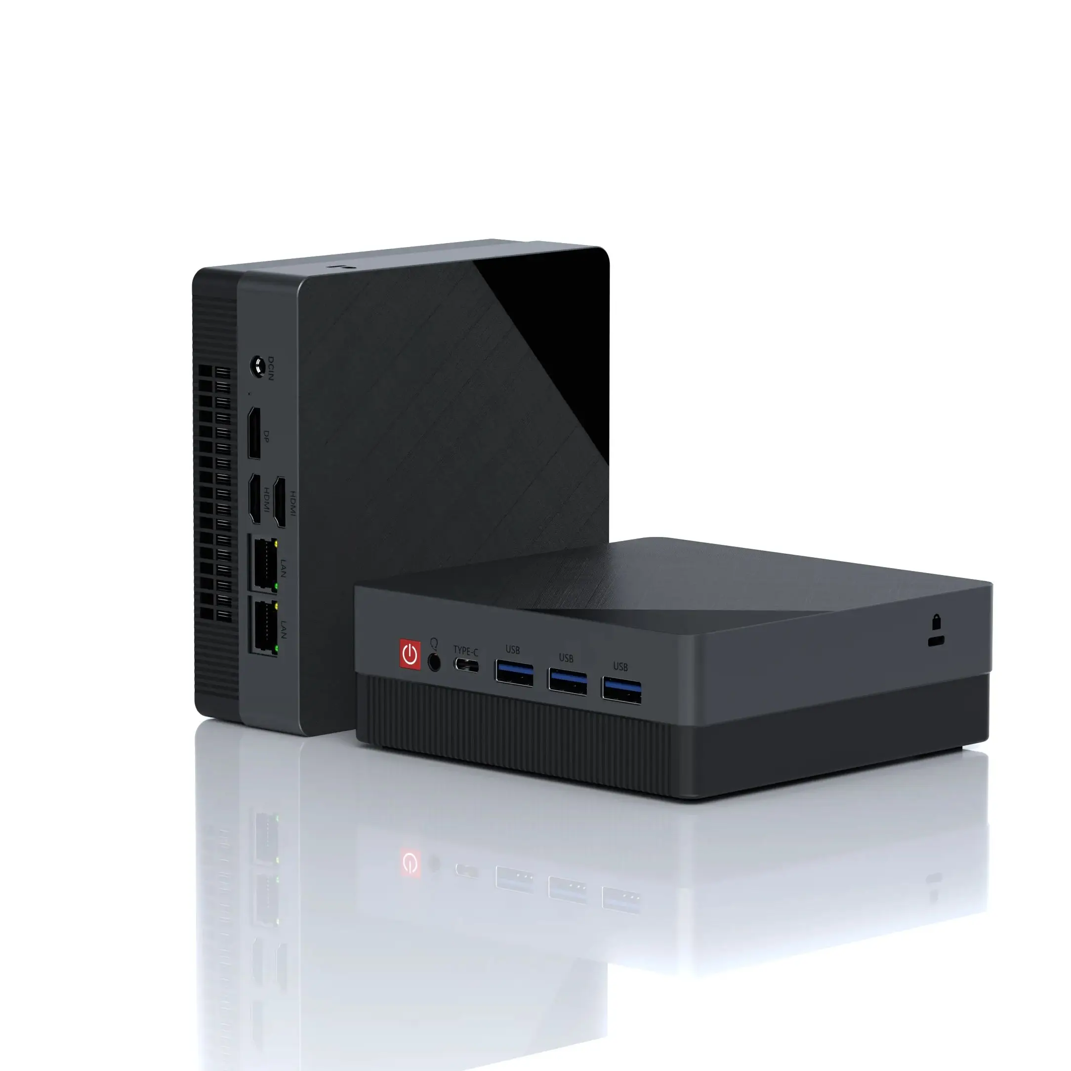 YCTipc AMD Ryzen 5 4300U Mini PC Computer Gaming Pocket Dual LAN WIFI6 BT 5.2 NUC Ufficio DDR4 NVMe