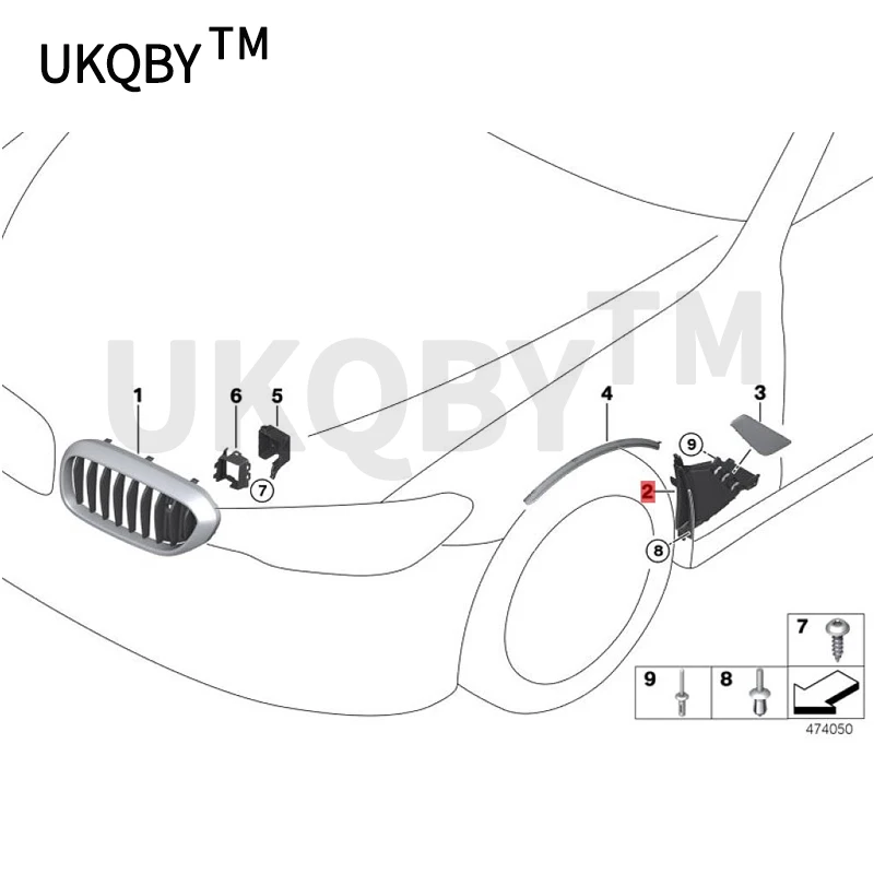 Car Air duct side wall 2018-b mwG30 520d B47 530d 530dX 530i B46 540i B58 520d B47 Air guide plate assembly 51137349591