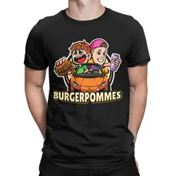 Męskie damskie Burgerpommes LukasBS ICrimax koszulki z nadrukami Merch Vintage bawełniane t-shirty Top Tee ubrania lato