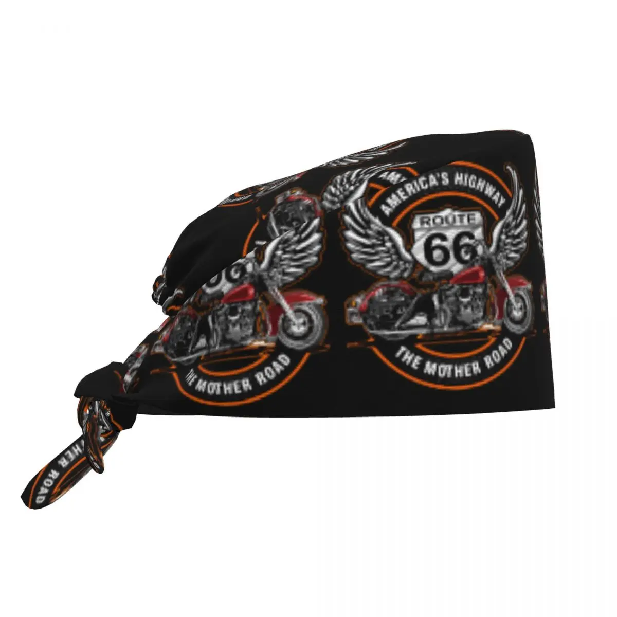 Route 66 Motorcycle Tour Medical Staff Scrubs Hat Unisex Doctor Nursing Surgical Cap Scrub Caps