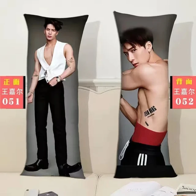 Wang Jiaer HD Posters Long Sleep Pillow Jackson Photos Double sided Different Printed Pillowcase Pillow Core Decor Cushion AliExpress