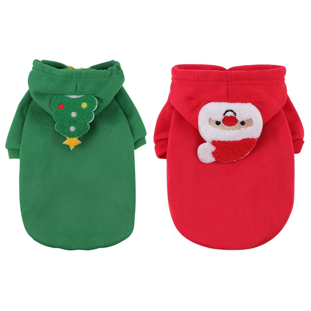 Christmas Pet Dog Clothes For Small Medium Dogs Hoodies Shirt New Year Puppy Dog Costume Chihuahua French Bulldog Pet Pullover