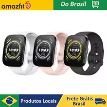 Amazfit Bip 5 Relógio inteligente, GPS, Bateria para 10 dias, Alexa integrado, Chamada Bluetooth, Frequência cardíaca e VO2 máx, Monitoramento do sono, IA Rastreador de condicionamento físico App, para Android e iPhone