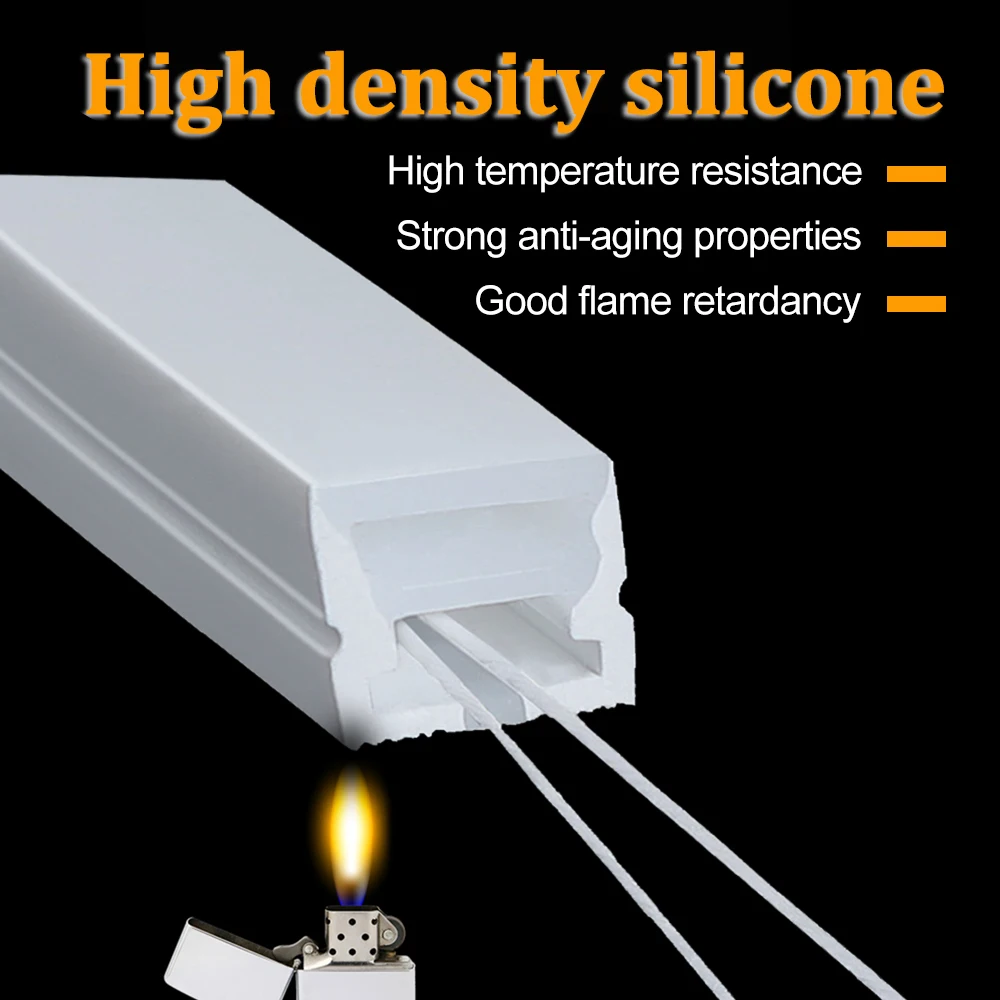 Side Bend Flexible Silicone LED Channel Diffuser Soft Curved Profile Housing for LED Strip Lighting DIY Installation