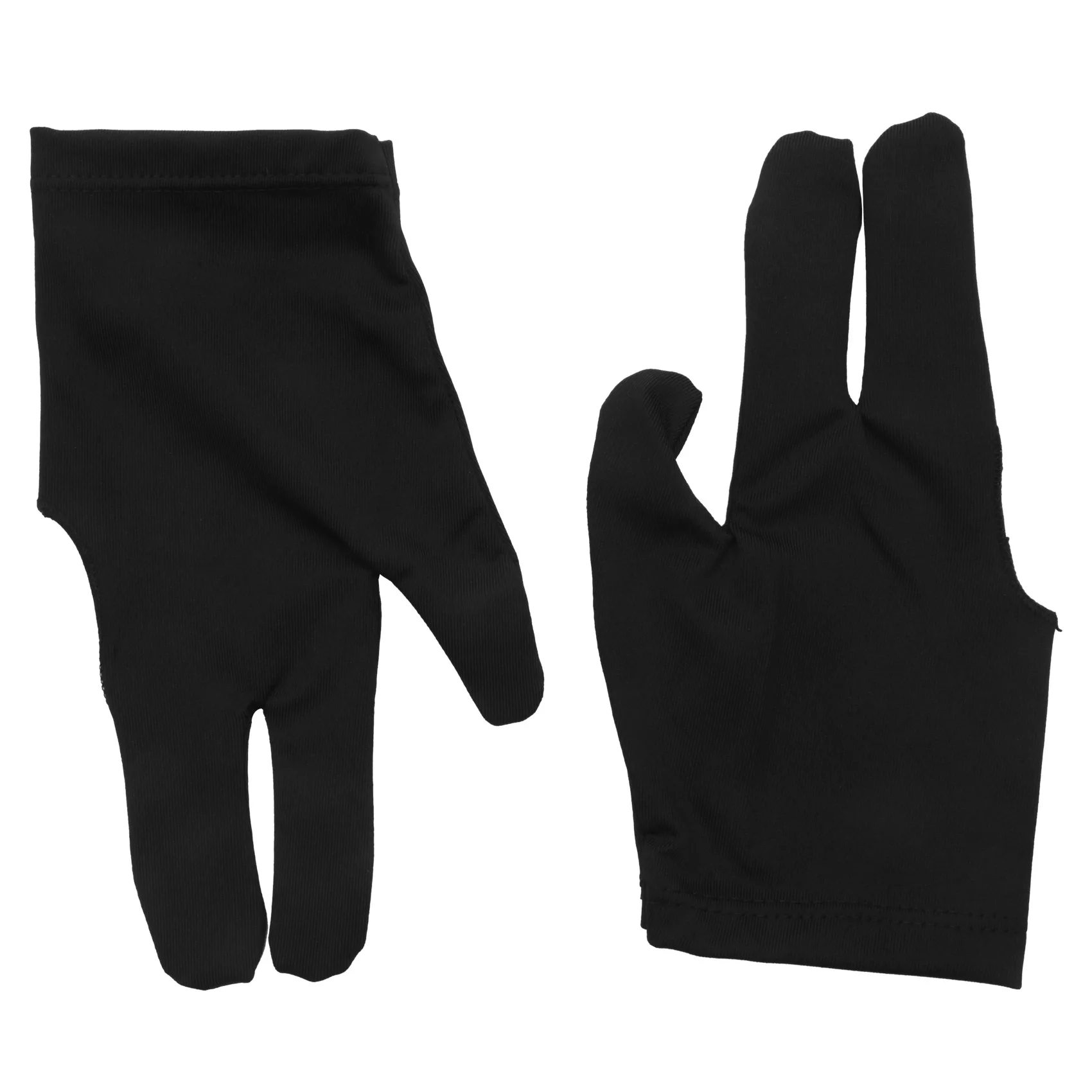 SMIEA 10Pcs Billiard Gloves 3 Fingers Left and Right Hand Glove Snooker Cue Pool Gloves