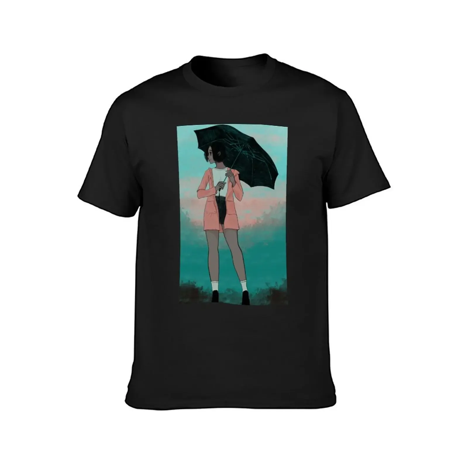 Umbrella Girl T-Shirt vintage clothes graphic t shirts mens t shirts pack