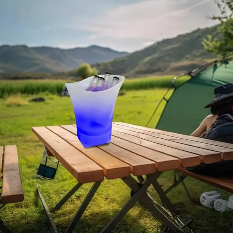 Ice Bucket Speaker Wireless Chill Ice Bucket For Wine Soda Drinks With Built In Wireless Speaker Long Battery Life Speakers For