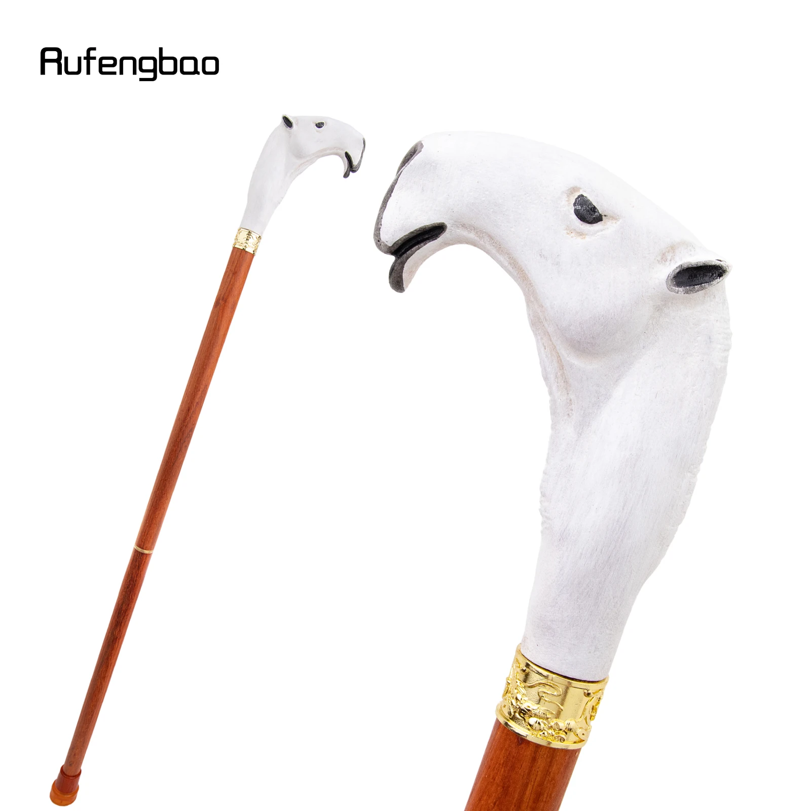 White Red Camel Wooden Fashion Stick Decorative Vampire Cospaly Party Wood Cane Mace Wand Crosier 94cm  Performance Stage Cane