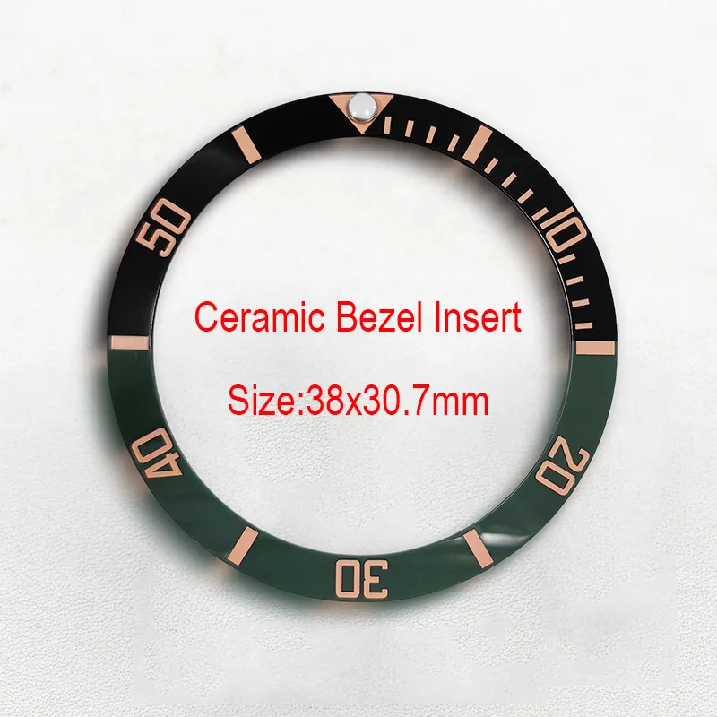 Mod 38*30.7mm Ceramiczny Pierścień Bezelowy do SKX007 SKX009 Seamaster GMT Koperty Zegarka Mechanizm NH35 Części do Męskich Zegarków Nurkowych