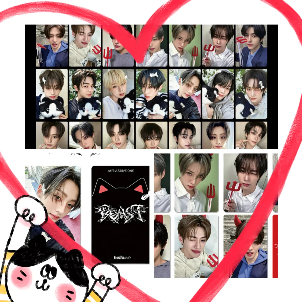 ALD1 Character Props UNBREAKABLE BEAST Photocard High Quality Double Sides Printing LOMO Card SANGWON XINLONG SANGHYEON LEO Gift