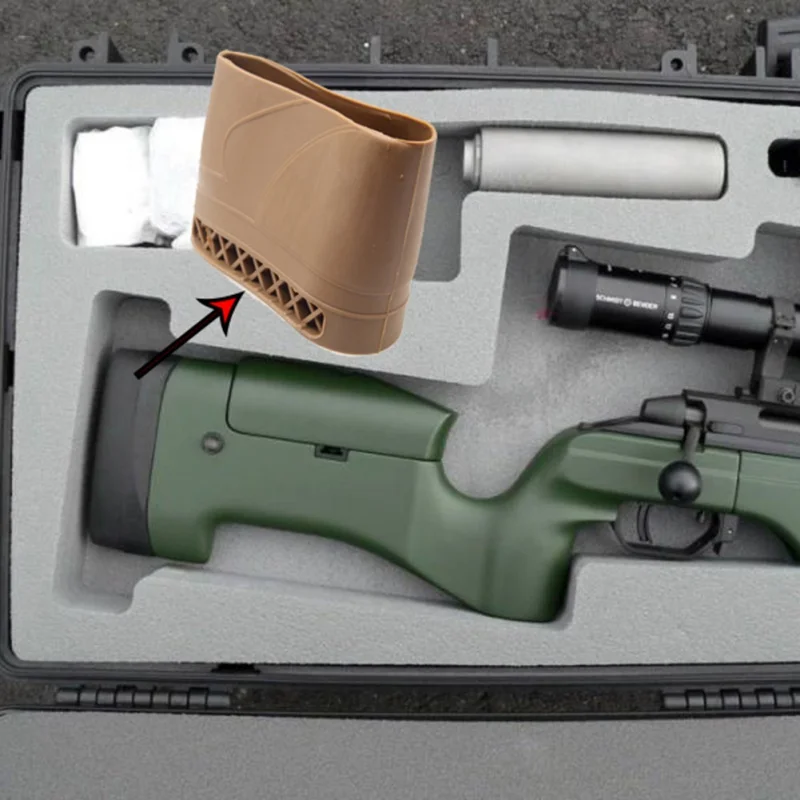 Hunting Firing Cushion Rubber Buffer Sleeve Non-slip Cushion Recoil Pad Shotgun Shooting Extension image 5