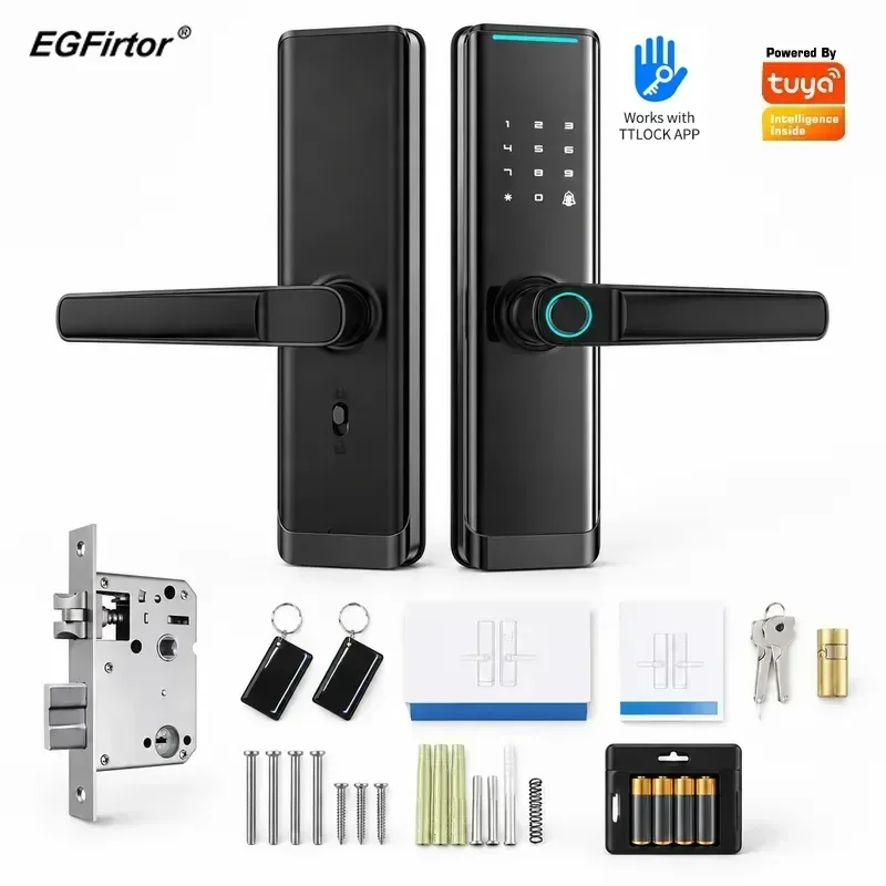 TTLock Smart Lock Remote Delivery WIFI Password Lock Tuya Fingerprint Lock Breathing Light Room