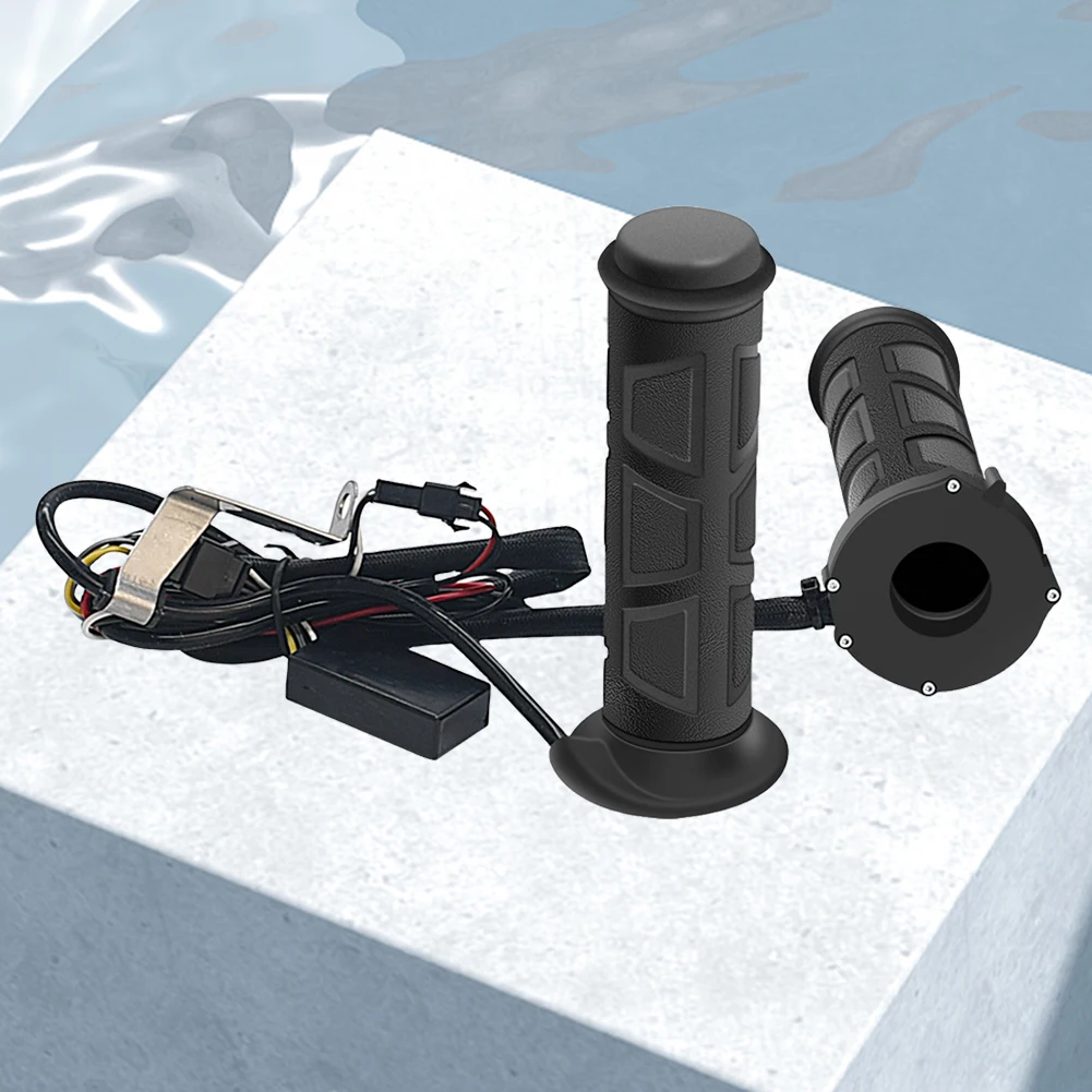 

22mm Motorcycle Hand Heated Grips 3 Gear Motorcycle Heating Handlebar Temperature Regulation Electric Hot Heated Grip Waterproof