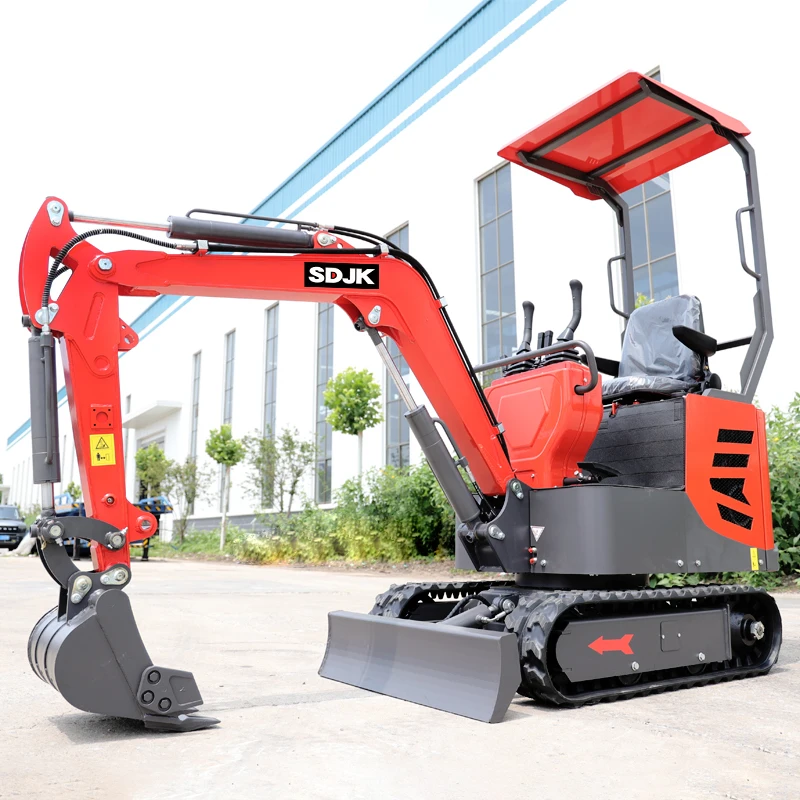 รถขุดขนาดเล็กขนาดกะทัดรัด Mini HydraulicExcavator 1 ตัน 1.2 ตันพร้อม EPA / CE / ยูโร 5 การปรับแต่งโรงงานขุดขนาดเล็กของจีน