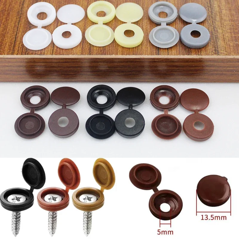 20/50PCS Siamese screw cap Phillips screws cover ugly cover Plastic self-tapping screw cover Dustproof Rustproof