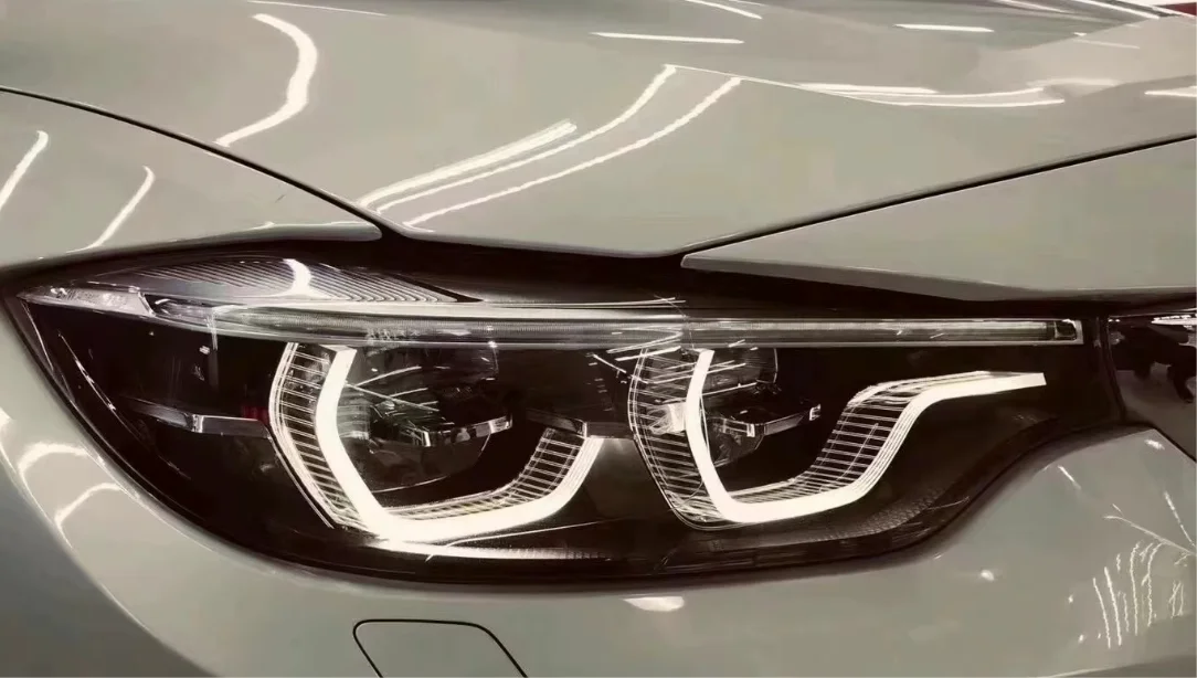 لسيارات BMW M3 M4 F32 F33 F36 F80 F82 الأصفر LED المصابيح الأمامية أيقونة نمط النهار تشغيل أضواء وضوح عالية بدوره إشارة مصابيح DRL #3