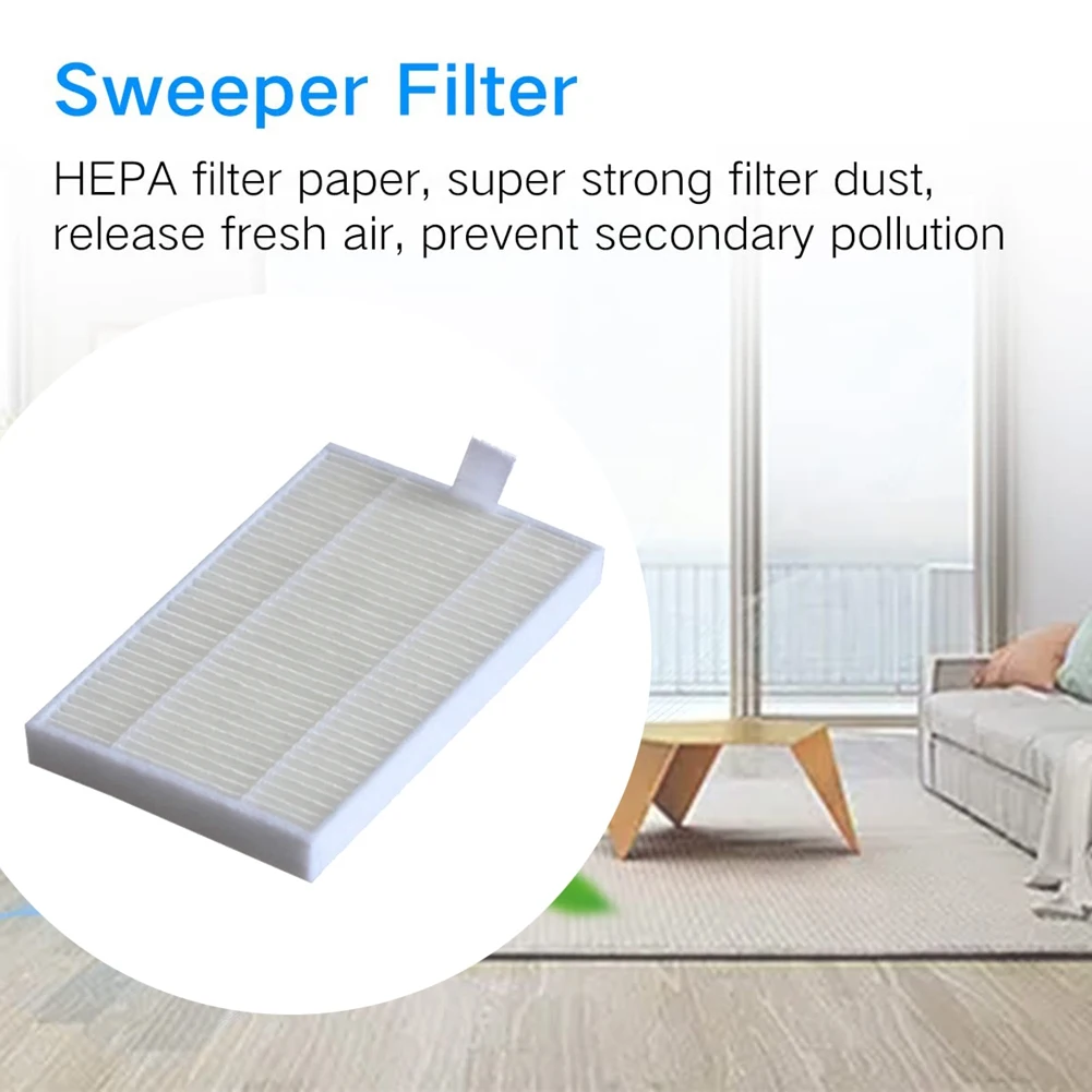 10ชิ้นสำหรับหุ่นยนต์ C30B Liectroux Proscenic 800T 820S หุ่นยนต์ดูดฝุ่นอะไหล่เปลี่ยนแผ่นกรอง HEPA