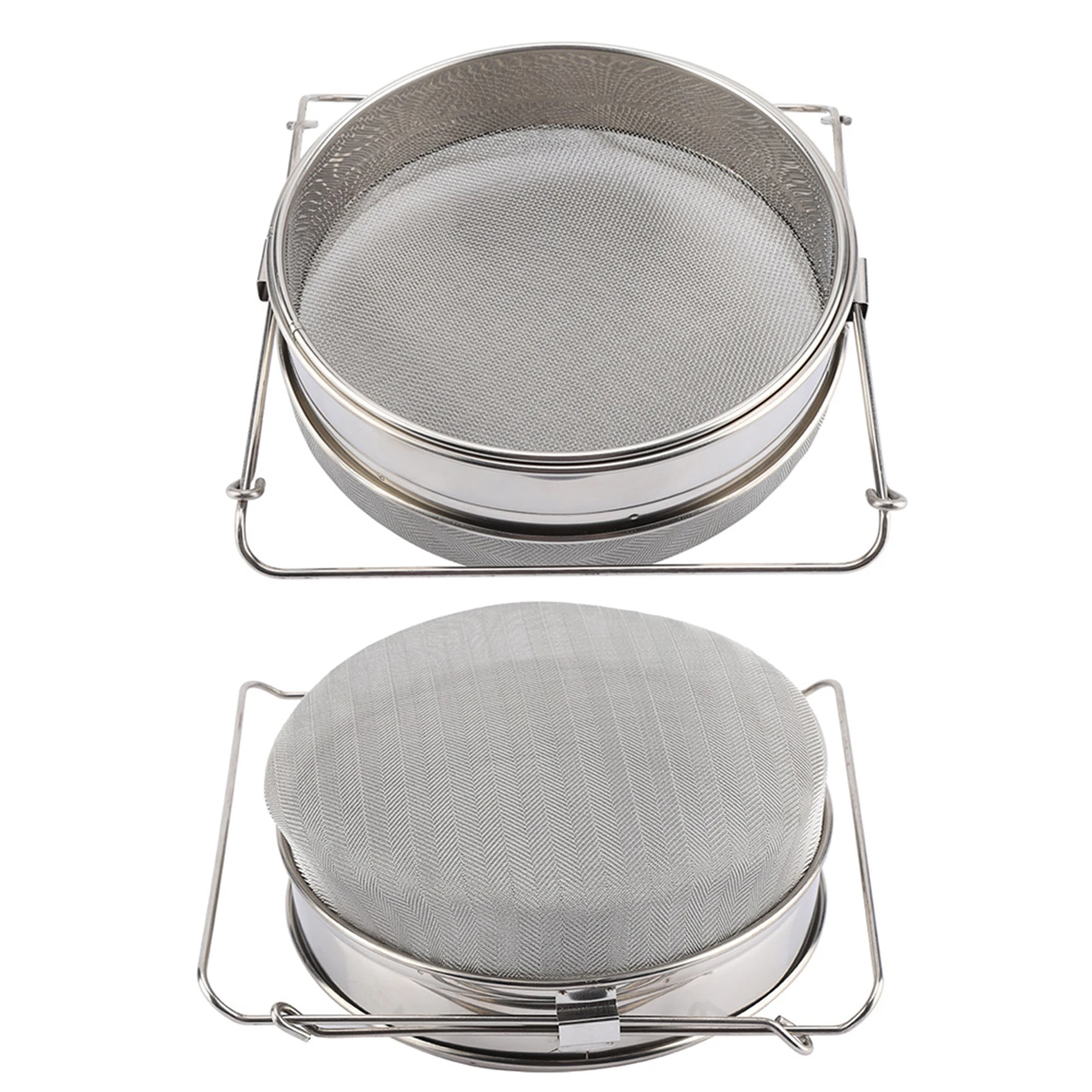 Stainless Steel Beekeeping Equipment Big Stainless Steel Double Layer Honey Sieve / Strainer / Filter Set with  Arms