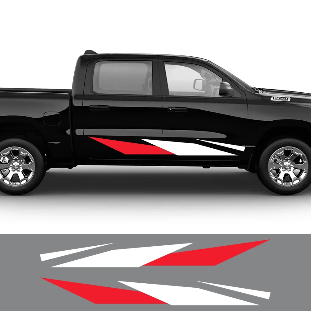 

Car Door Side Stickers For Ford F150 Ranger Raptor Dodge RAM Isuzu Dmax Toyota Hilux GMC Sierra GWM Cannon Decoration DIY Decal