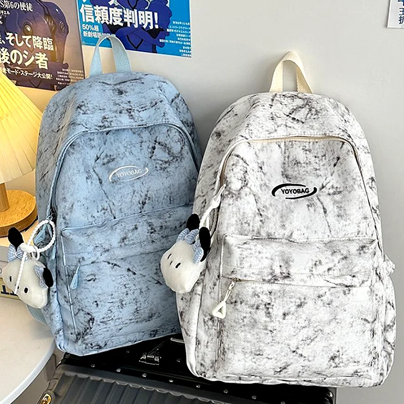 حقائب مدرسية متخصصة بصبغة ربط لطلاب الجامعات بسعة كبيرة وبسيطة لطلاب المدارس الثانوية حقيبة ظهر للمدرسة الثانوية