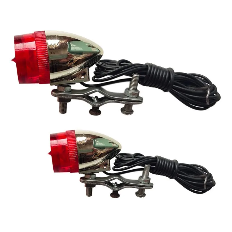 

Retro Bicycle Grinding Tail Light, Warning Light, Grinding Light 12v6V Electric Moped Accessories