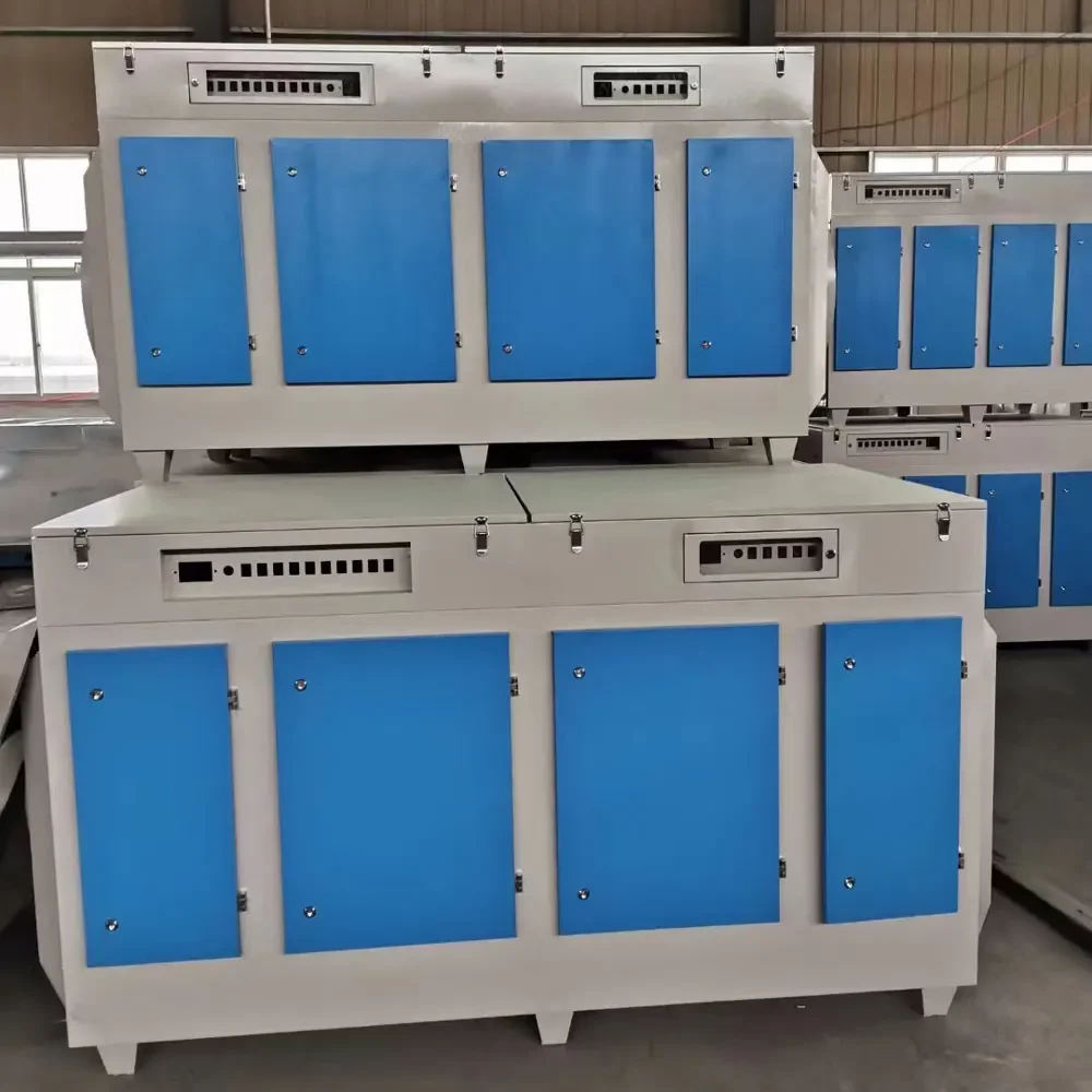 High-ozone Uv Ultraviolet Kitchen Esp Oil Fume Purifier For Barbecue With Activated Carbon