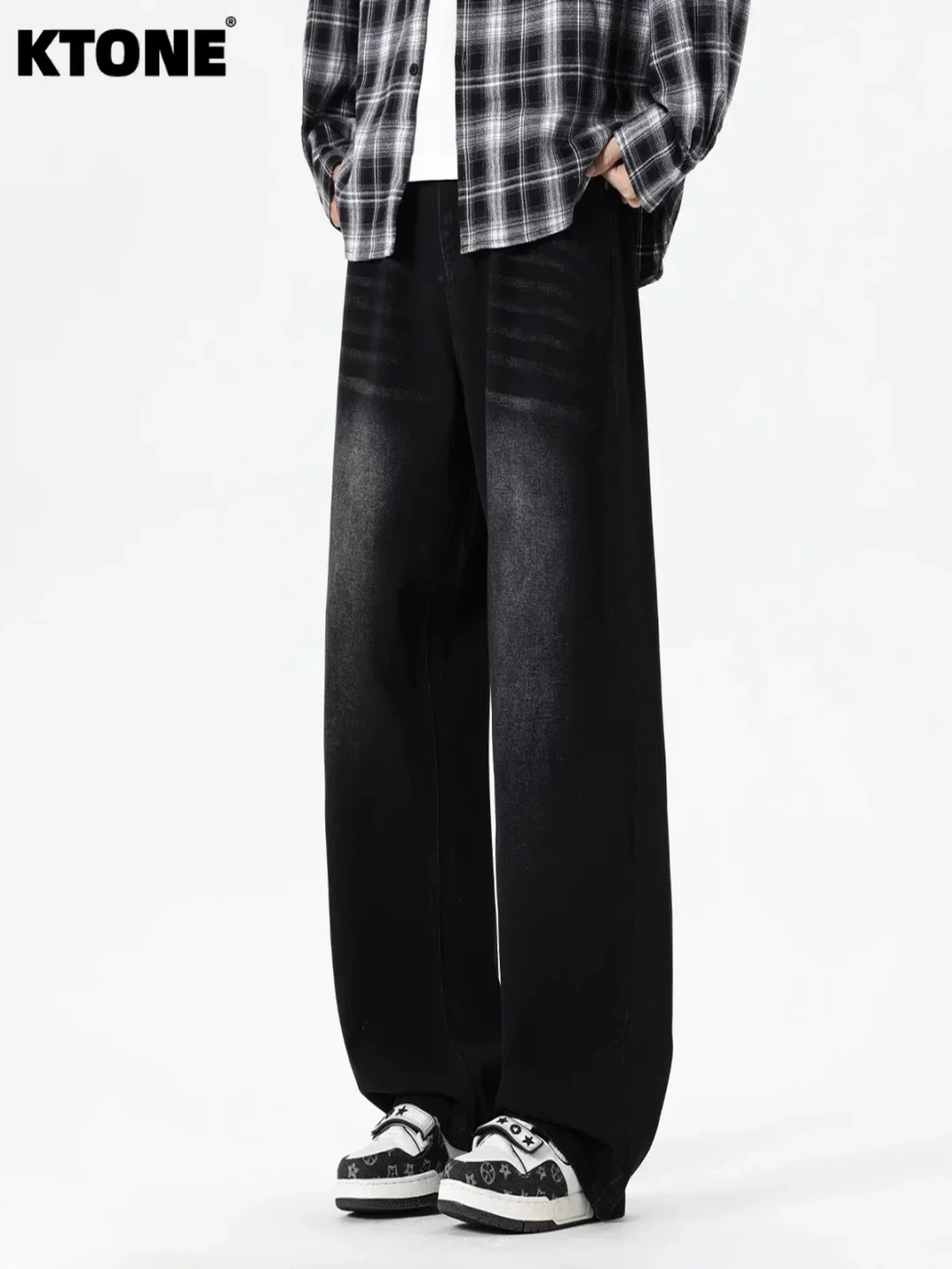 

Retro Jeans Gender Neutral Black Baggy Pants Hip Hop Style Original Drip No accessories or belts included