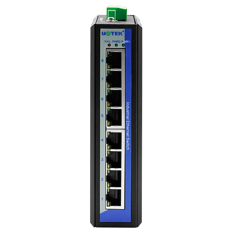 

UT-60-D8GT 8-port Full Gigabit Full Electrical Ethernet Switch промышленного типа Rail