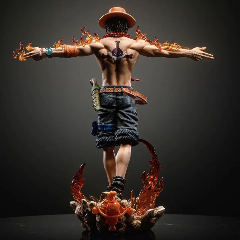 One Piece GK LX Three Brothers Arm Extension Cross Ace Handmade Model Ace Base Luminous Ornament Wholesale