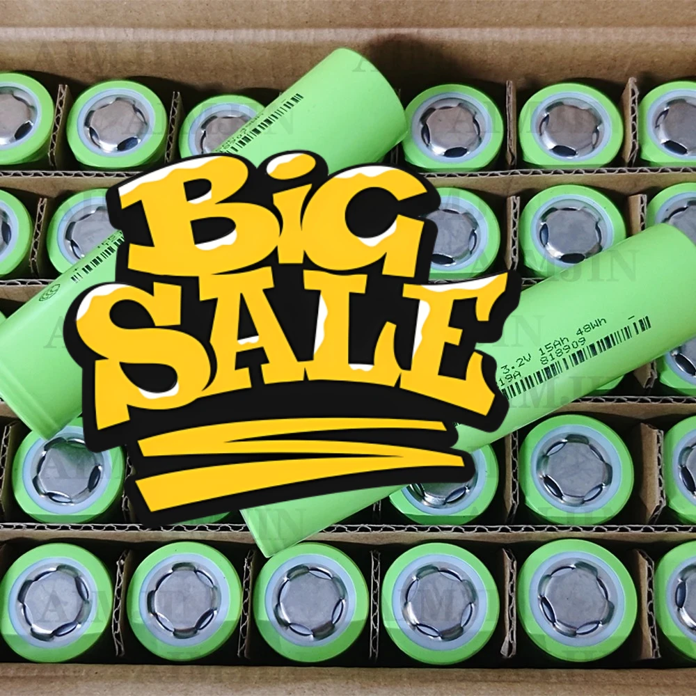 

32140 LiFePO4 Battery 3.2V 15Ah DIY 12V 24V 36V High-Power Power Battery Pack 15000mAh