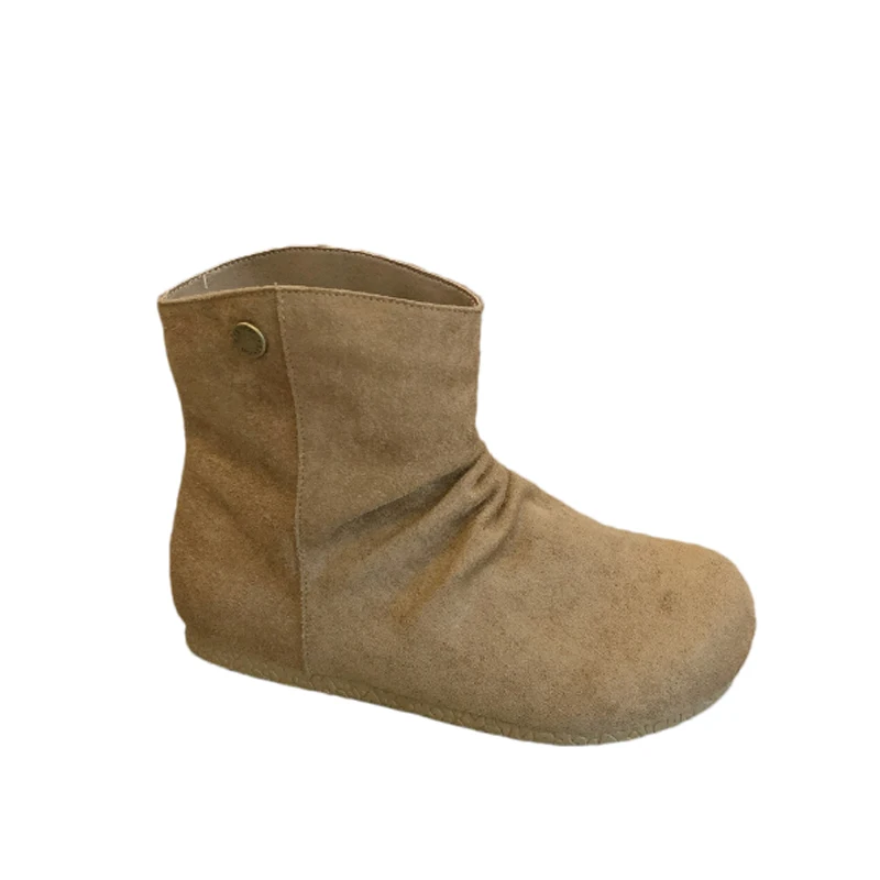 الشقق النساء حذاء من الجلد حذاء رياضة كاجوال الاتجاه تشيلسي الأحذية 2025 الشتاء امرأة الجلد المدبوغ أحذية رياضية المشي الثلوج بوتاس موهير Zapatos