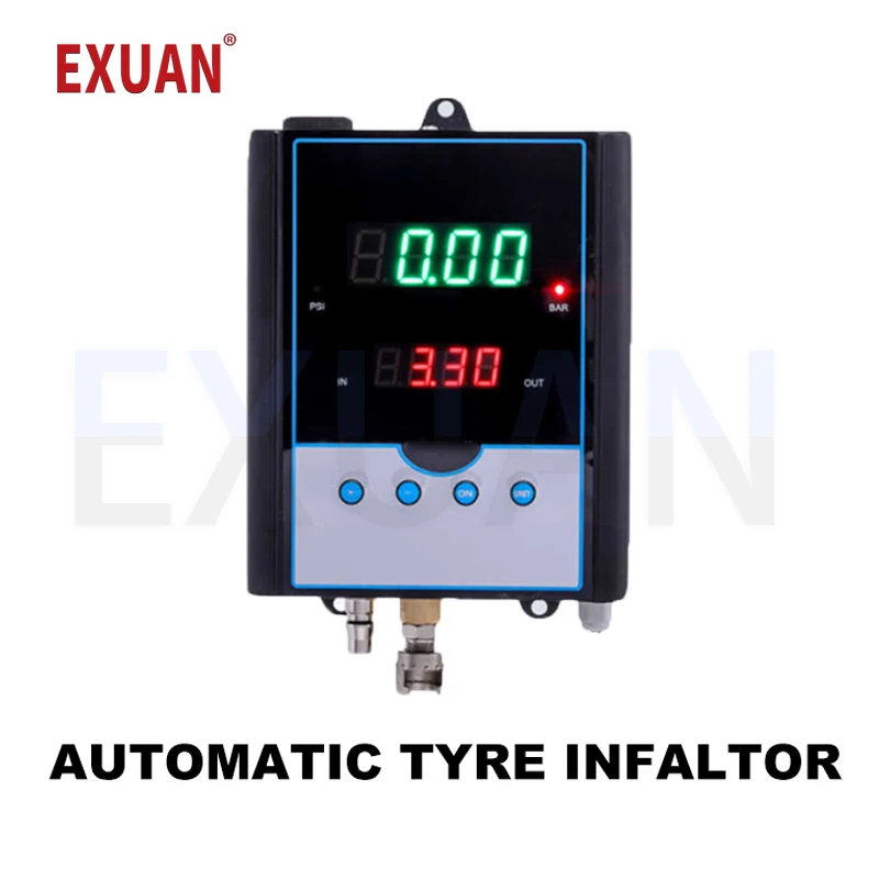 

Wall-mounted Digital Tyre Pressure Gauge Automatic Tyre Infaltor Car Inflation Gauge Digital Gas Filling Tire Shop Inflation Gun