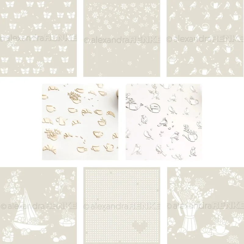 Pochoir de découpe métallique Floral Typewriter Keyboard Coffee Bliss Slimline Essentials pour scrapbooking et cartes DIY 2026