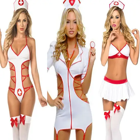 Hot Babydoll Dress Uniform Erotic Role Play Sexy Lingerie Dress Porno Cosplay Uniform for Sex Costumes Underwear Lenceria Sexi