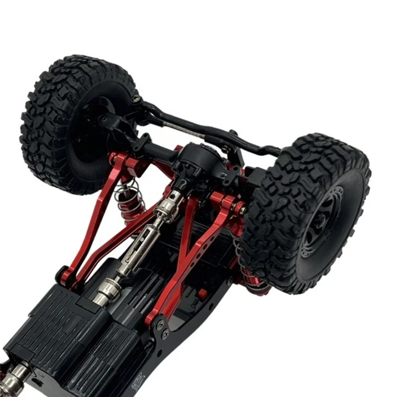 

YSUN-RC Car Upgrade Pull Rod Suspension Frame Steering Gear Pull Rod Seat Set For 1/16 WPL C64 C74 RC Car Upgrade Parts Red