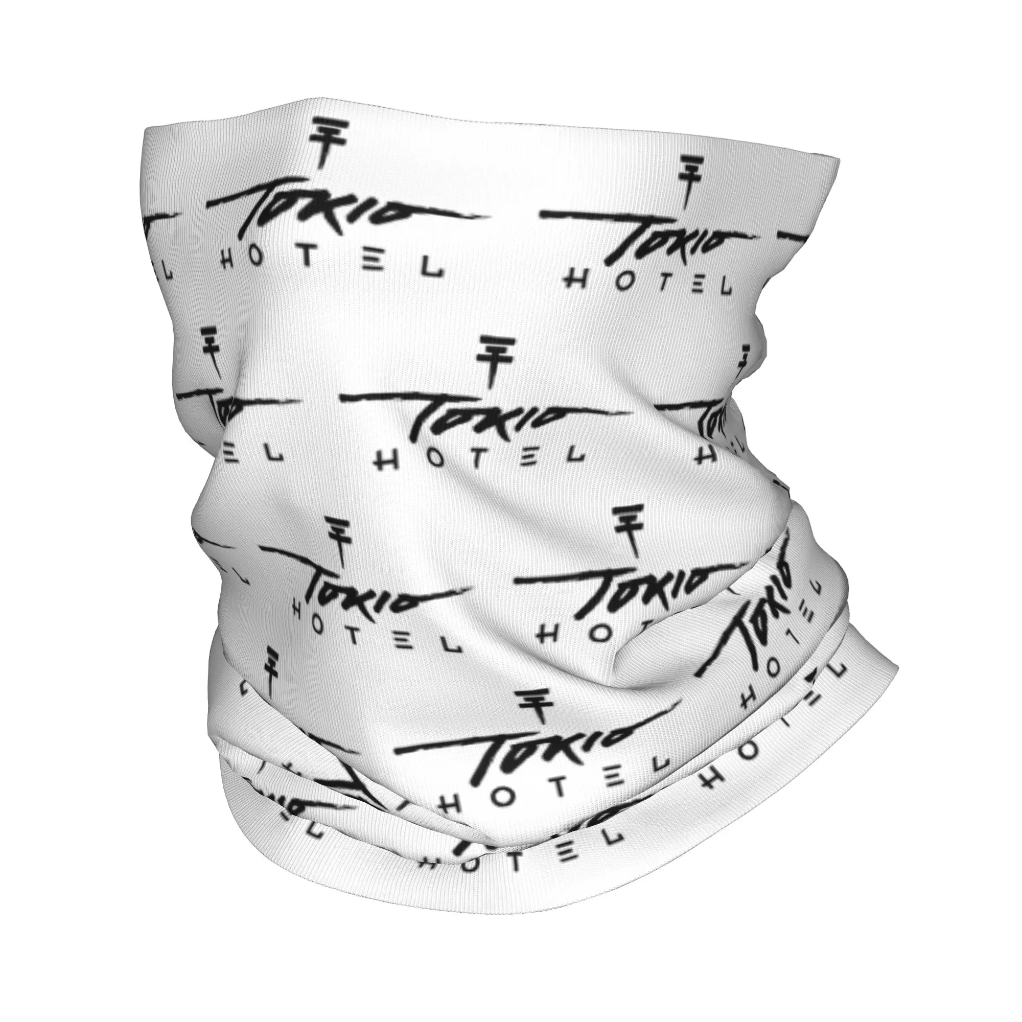 

Custom T-Tokios H-Hotels Logo Bandana Neck Warmer Men Women Winter Ski Tube Scarf Gaiter Rock Band Face Cover