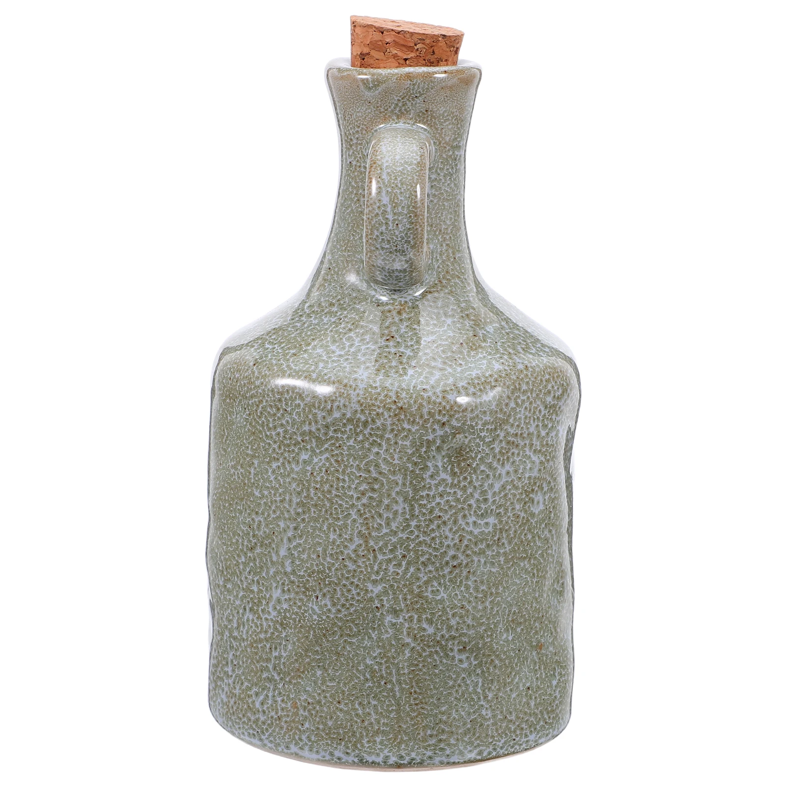 

400Ml Ceramic Oil Bottle Leakproof Olive Oil Dispenser For Kitchen Asian Style Soy Sauce Vinegar Container Ceramic Condiment
