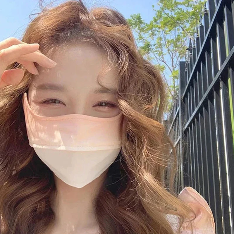 

Cycling Ice Silk Face Mask UV Sun Protection Adjustable Breathable Bandana Hunting Running Sports Mask Scarf Men Women