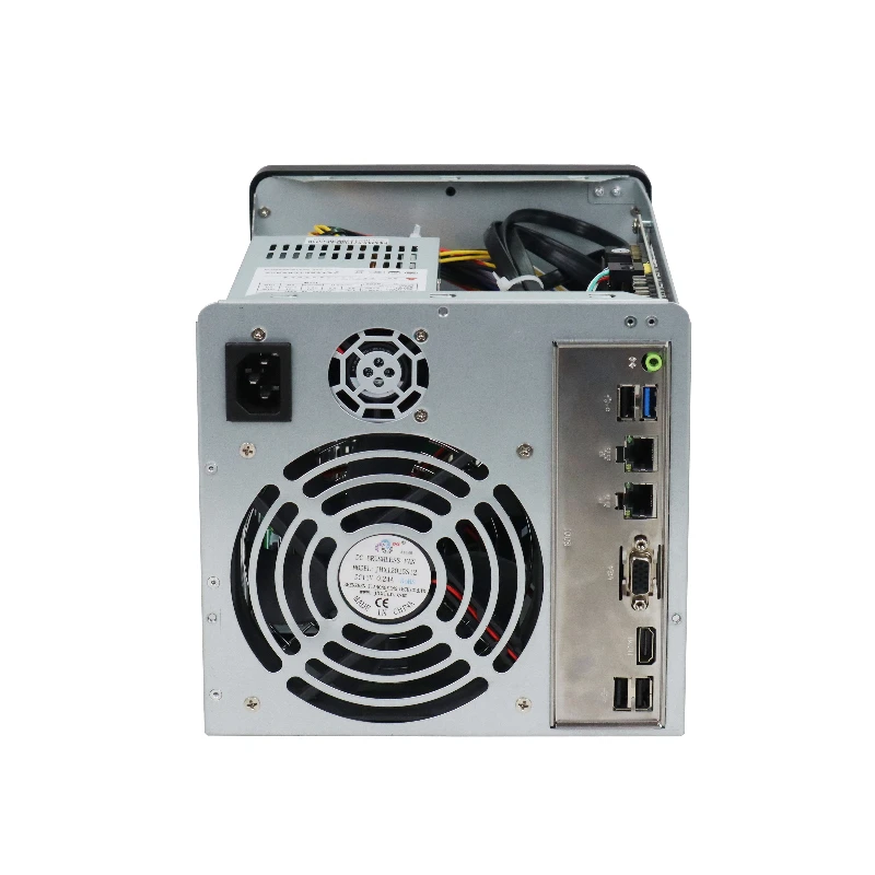 NAS-4 4 Bay NAS Case Mini ITX Server Chassis SATA 6Gbps Backplane Removable 3.5 Inch HDD Trays Flex 1U PSU Support - view 6