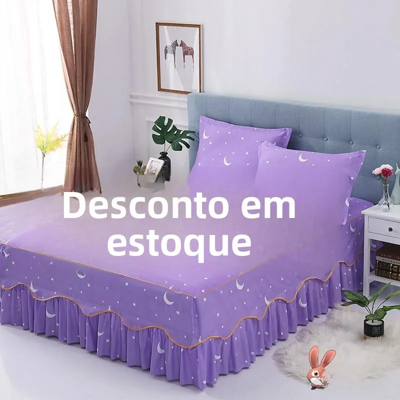 new-2026-bed-skirt-style-bed-cover-dustproof-single-piece-with-skirt-bed-sheet-canopy-three-piece-set-queen-size-bedding