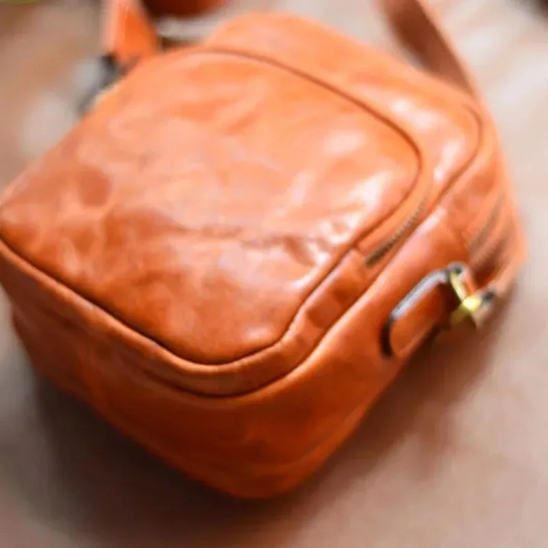 

AETOO корейская модная сумка через плечо для мобильного телефона, спортивная многофункциональная кожаная поясная сумка, мужская повседневная сумка из воловьей кожи