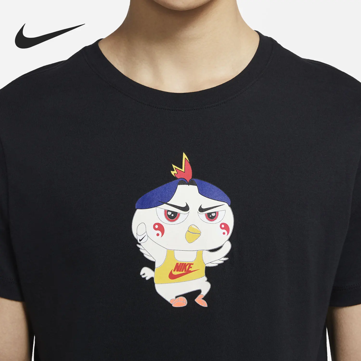 نايك حقيقية الصيف الرجال الرياضة والترفيه جولة الرقبة قصيرة الأكمام تي شيرت DD1323-010 #3