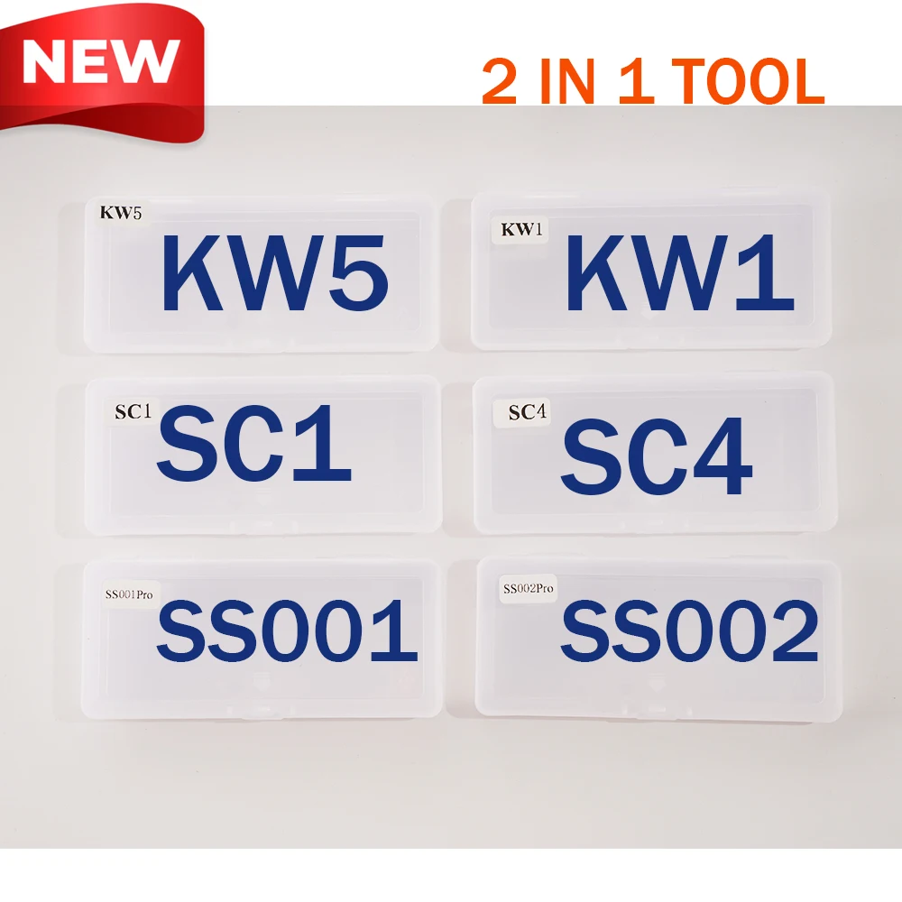 LISHI style 2 IN 1 SC4 SC1 KW5 KW1 KW1-L KW5-L SC1-L M1MS2 pick&decoder locksmith tool for auto car key