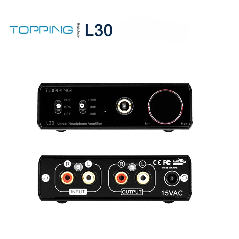 Topping L30 NFCA Modules Headphone Amplifier Preamplifier Application with 3 Step Gain 3500mW*2 output power 6.35mm