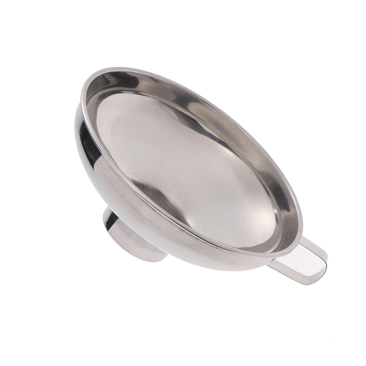 

1Pcs Thickened Stainless Steel Wide Mouth Funnel Large Jam Sauce Funnel Rustproof Household Strainer Prevent Leakage Silver