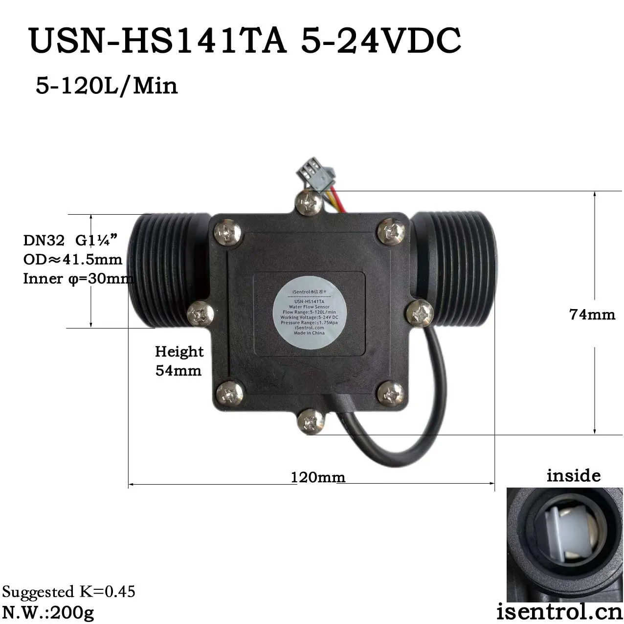 USN-HS141TA Hall Ef…