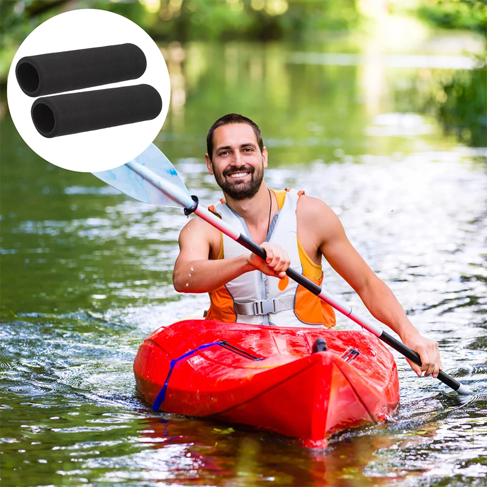 

Anti-Slip Sponge Paddle Handle Covers Breathable Non-Skid Kayak Grips Comfortable Hand Protector Durable Ergonomic Design