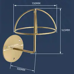 Wall Mounted Stainless Steel Hanging Hat Stand for Shop Entrance