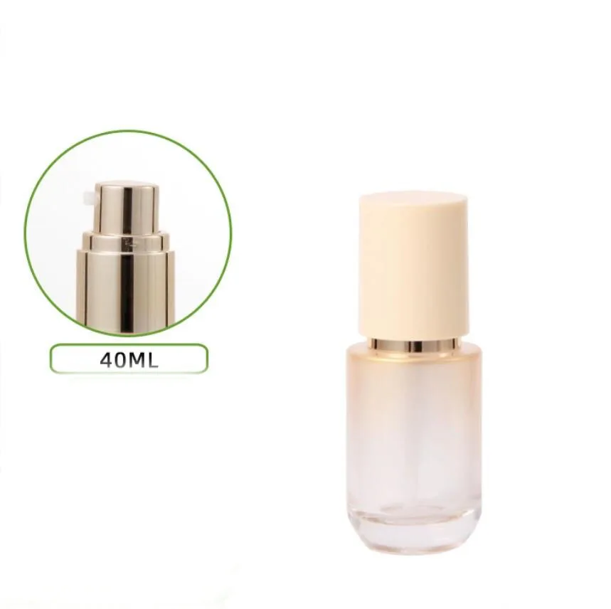 

40ml gold glass bottle moisture essence serum/lotion/emulsion/foundation/toner toilet water skin care cosmetic packing