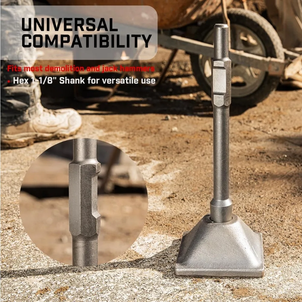 Mata Bor Palu Penghancur Beton Elektrik dengan Tangkai Tamper dan Pelat untuk Pemecah Beton - Alat Penghancur Tugas Berat